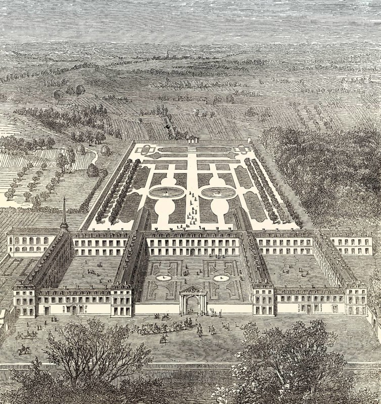 The Maison Royale de Saint-Louis in 1684, Saint-Cyr, Saint-Cyr-l'École, Yvelines, France, Europe