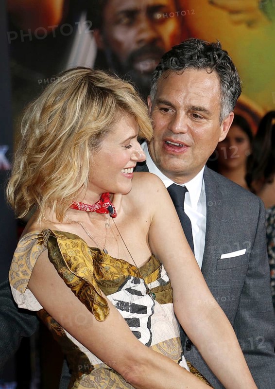 Mark Ruffalo and Sunrise Coigney at the World premiere of 'Thor: Ragnarok' held at the El Capitan Theatre in Hollywood, USA on October 10, 2017., Hollywood, California, USA, North America