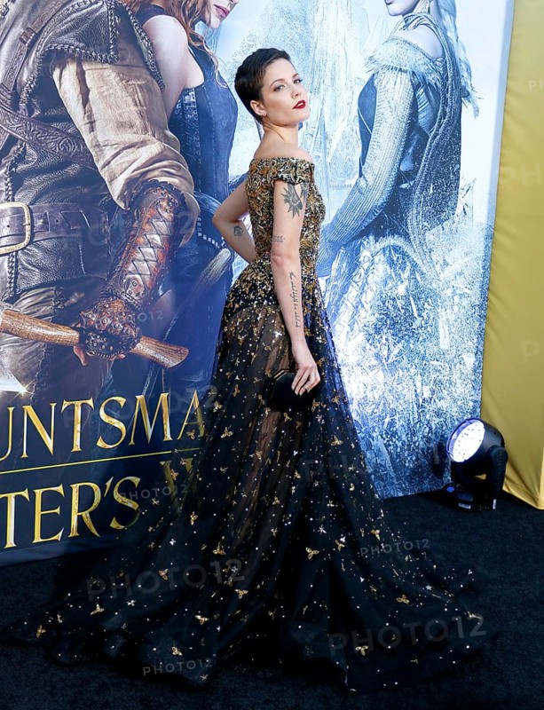 Halsey at the Los Angeles premiere of 'The Huntsman: Winter's War' held at the Regency Village Theatre in Westwood, USA on April 11, 2016