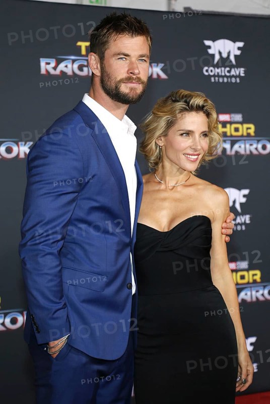 Chris Hemsworth and Elsa Pataky at the World premiere of 'Thor: Ragnarok' held at the El Capitan Theatre in Hollywood, USA on October 10, 2017., Hollywood, California, USA, North America