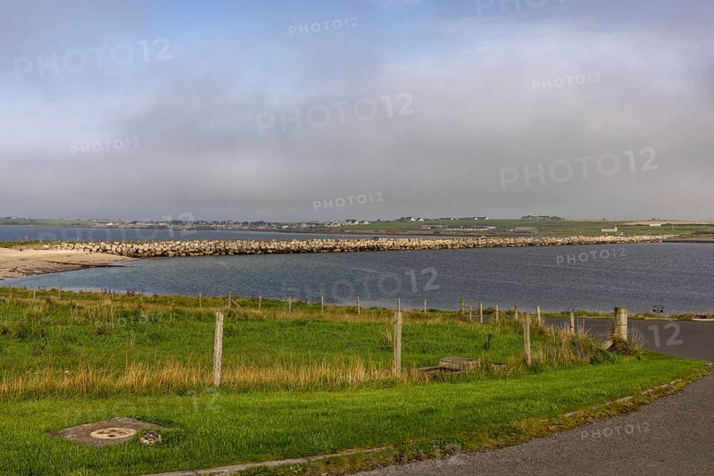 Churchill Barriers and Bay, Lamb Holm, Orkney, Scotland, Great Britain