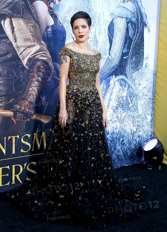 Halsey at the Los Angeles premiere of 'The Huntsman: Winter's War' held at the Regency Village Theatre in Westwood, USA on April 11, 2016