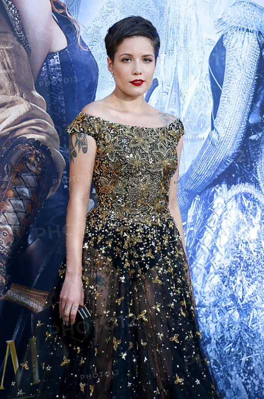 Halsey at the Los Angeles premiere of 'The Huntsman: Winter's War' held at the Regency Village Theatre in Westwood, USA on April 11, 2016