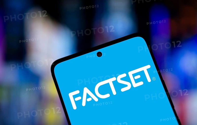 Dhaka, Bangladesh- 09 Nov 2024: Factset logo is displayed on smartphone