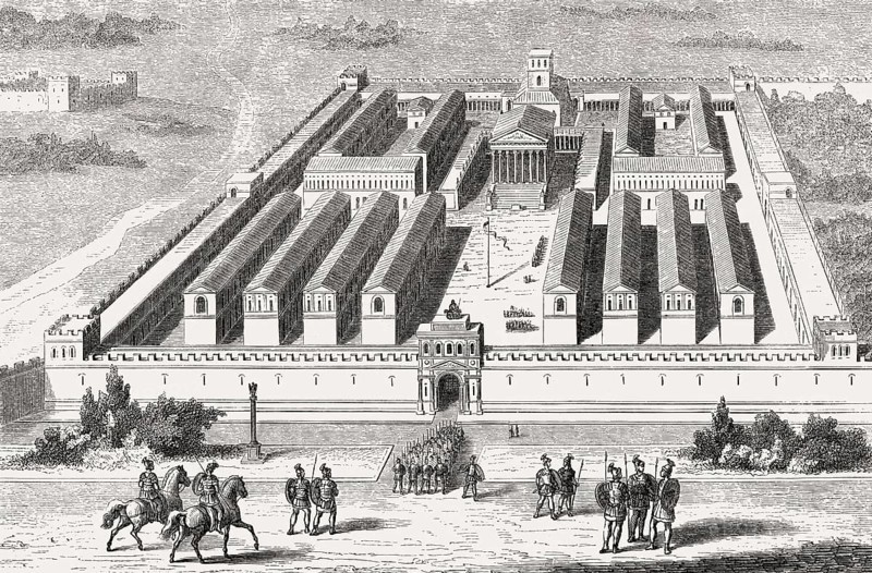 Castra Praetoria, the ancient barracks of the Praetorian Guard of Imperial Rome