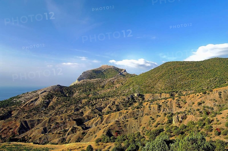 A typical landscape in the Crimean mountains