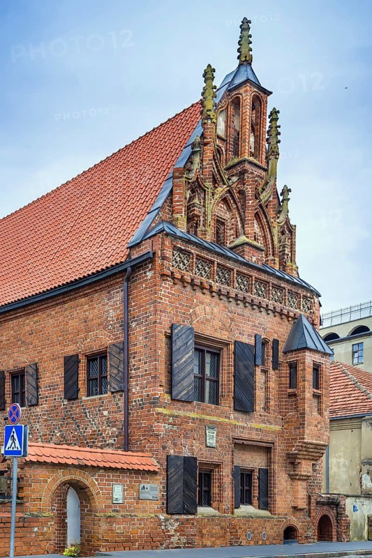 House of Perkunas is one of the most original and Gothic secular buildings, located in the Old Town of Kaunas, Lithuania, Europe