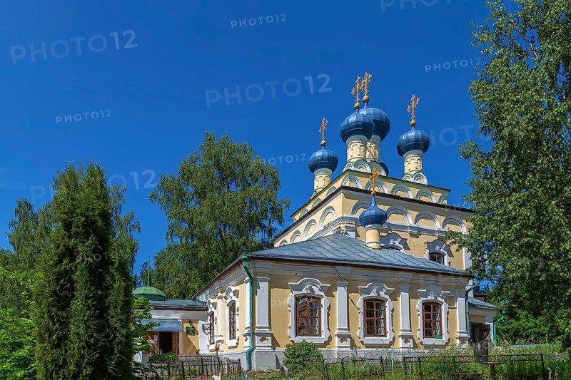 Church of the Assumption of the Blessed Virgin on the shore of Lake Seliger, Ostashkov, Russia, Europe