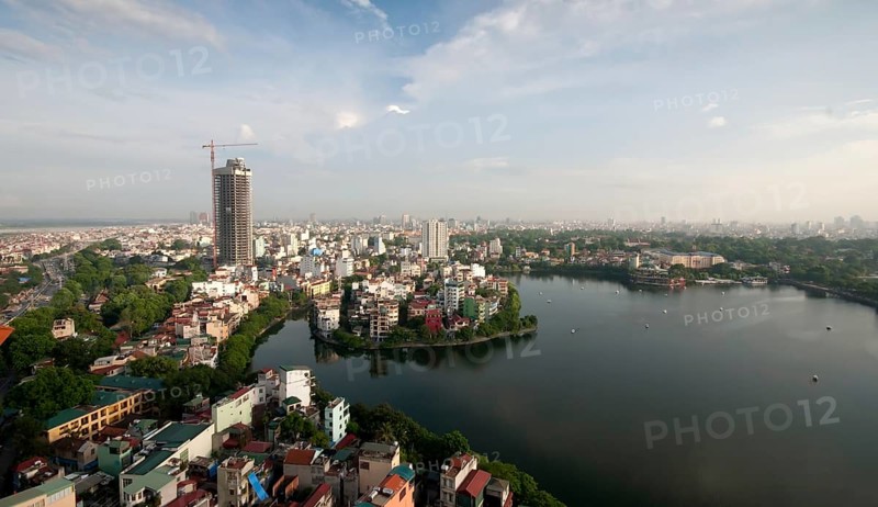 Cityscape of Hanoi city, the capital of Vietnam, Asia