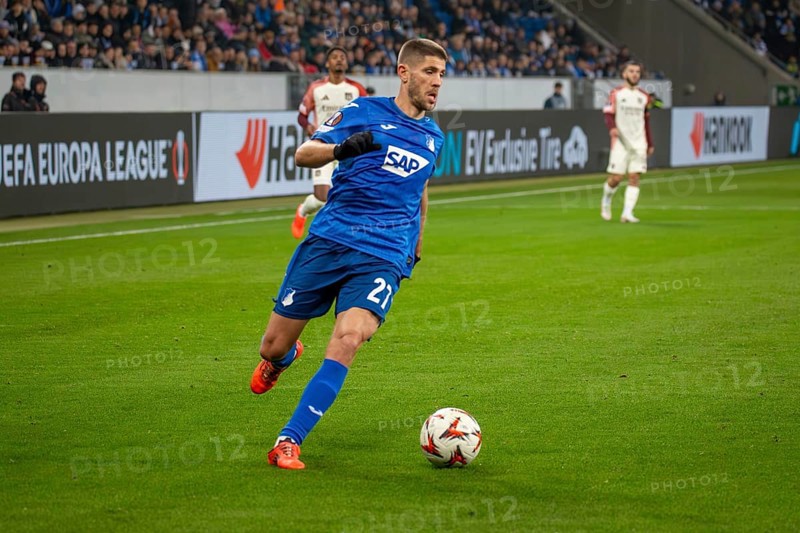 Football UEFA Europa League, 2024/25 season, matchday 4: TSG Hoffenheim v Olympique Lyon. Picture: Andrej Kramaric (27, Hoffenheim)