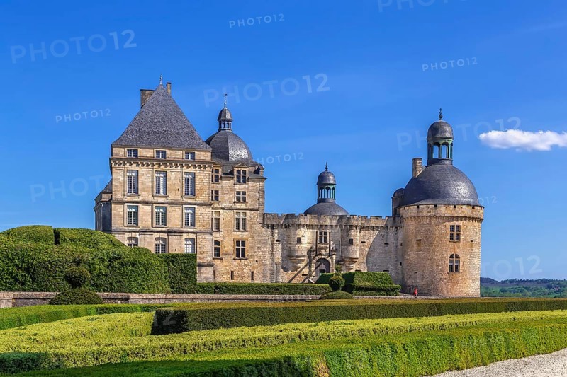 Chateau de Hautefort is French castle in Dordogne, France, Europe