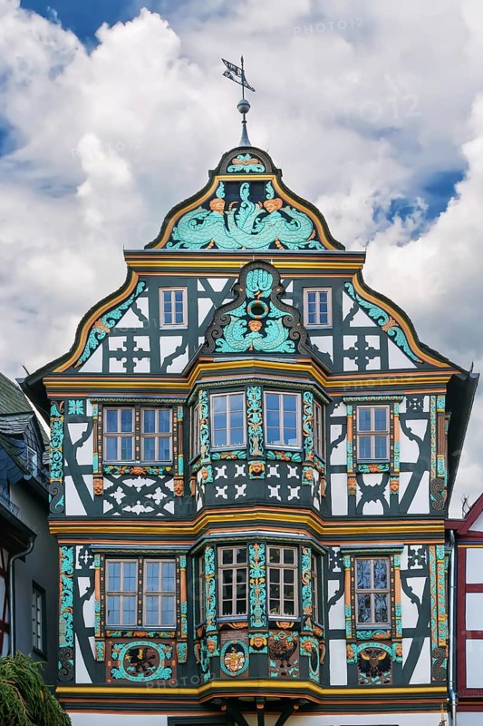 Killingerhaus is one of Germany's most important timber-frame houses with regards to art history, Idstein, Germany, Europe
