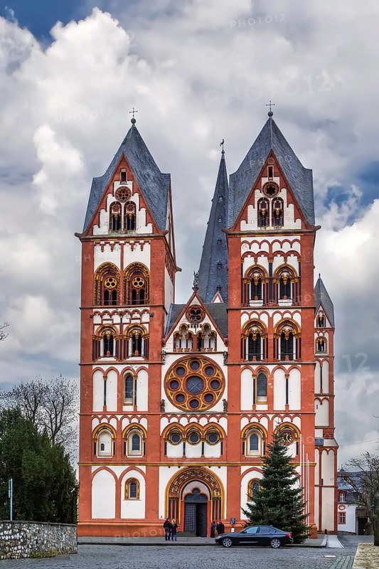 Catholic Cathedral of Limburg, Germany is one of the most perfect buildings of the late Romanesque style