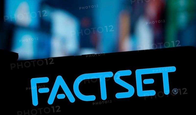 Dhaka, Bangladesh- 09 Nov 2024: Factset logo is displayed on smartphone
