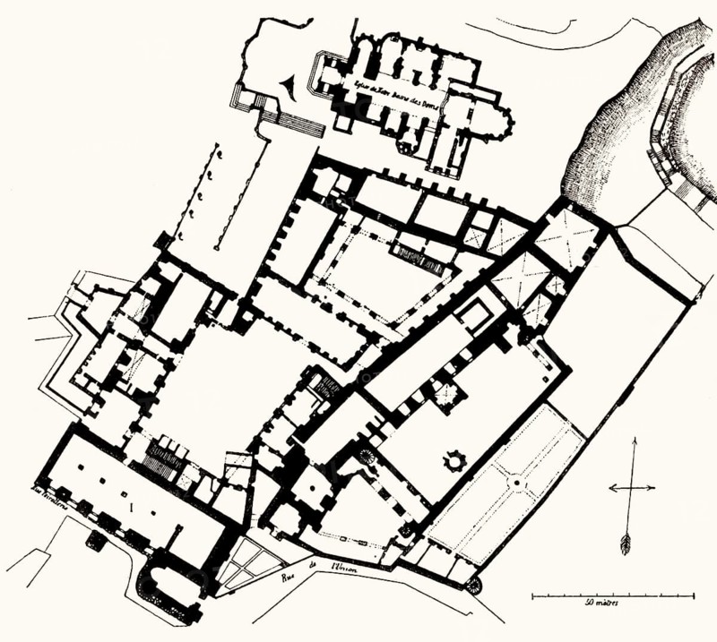 The Palais des Papes, Papal palace, Avignon, southern France