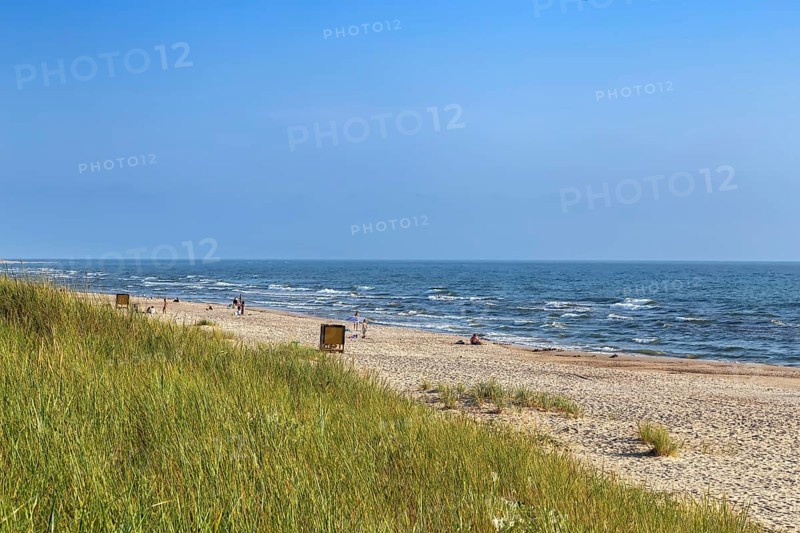 Landscape with Baltic Sea coast, Palanga, lithuania