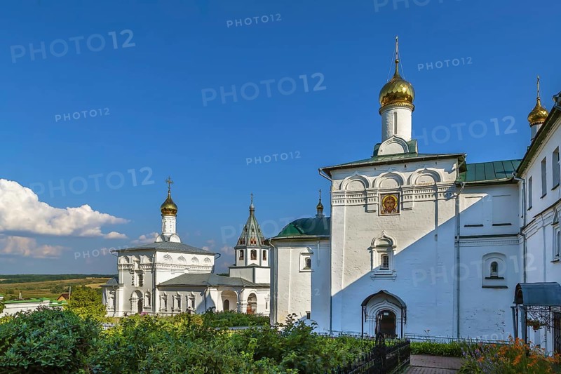 Assumption Kosmin Monastery in Nebyloye village, Russia. Church of the Transfiguration