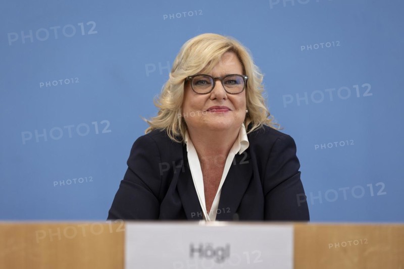 Eva Högl, Parliamentary Commissioner for the Armed Forces, recorded during the presentation of the 2023 Annual Report at the Federal Press Conference in Berlin, 12 March 2024