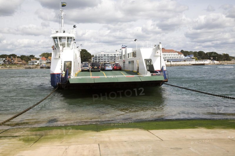 Sandbanks chain ferry from Studland Poole Harbour England