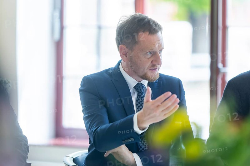 Minister President Michael Kretschmer visits Biotype GmbH in Dresden, Dresden, Saxony, Germany, Europe