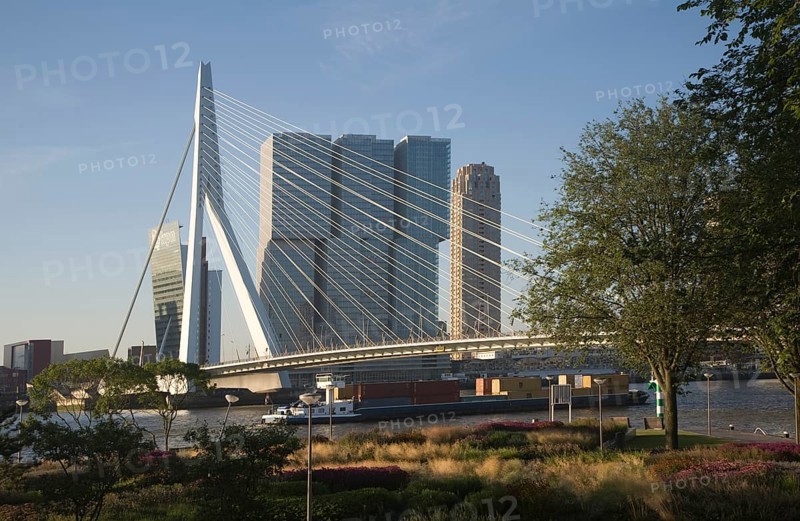 De Rotterdam building designed by architect Rem Koolhaas as a vertical city nears completion in August 2013 at Wilhelminapier, Rotterdam, Netherlands