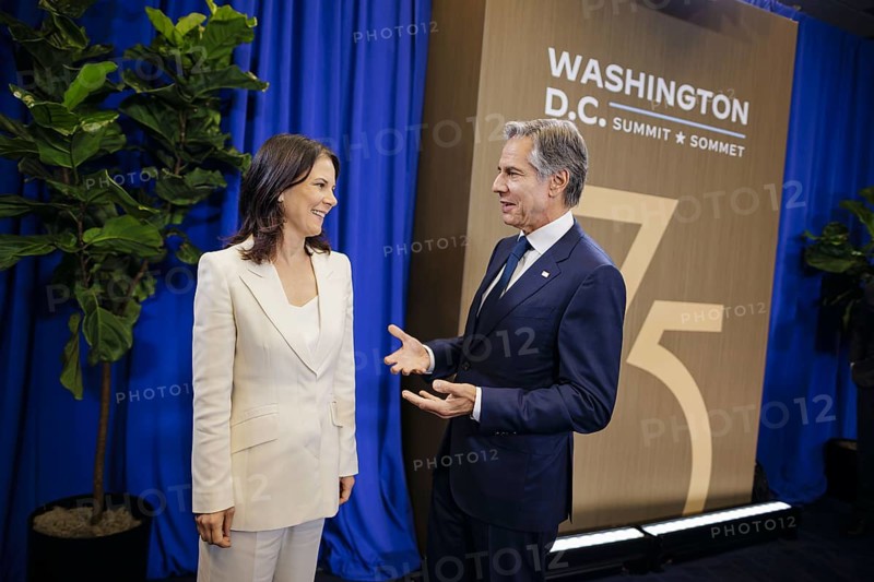 NATO summit meeting in Washington. Annalena Bärbock (Alliance 90/The Greens), Federal Foreign Minister, meets Antony Blinken, Secretary of State of the United States of America. Washington, 10 July 2024
