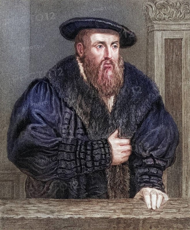Johannes Kepler 1571-1630, German Renaissance astronomer and astrologer. From the book Gallery of Portraits, published in 1833, Historic, digitally restored reproduction from a 19th century original, Record date not stated