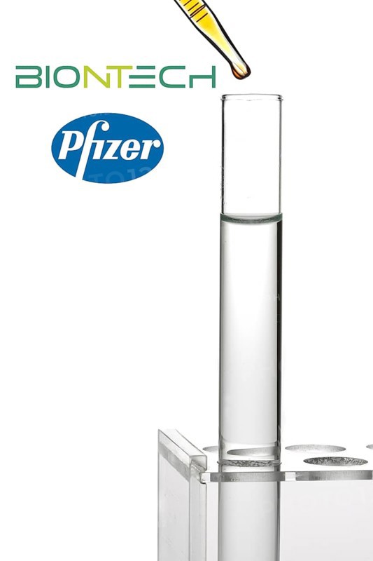 Vaccine against Corona, Biontech and Pfizer, Studio