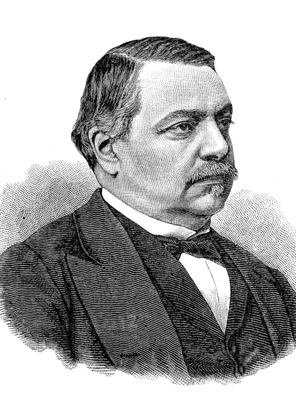 Jean-Baptiste-Leon Say (6 June 1826 - 22 April 1896) was a French economist and politician. He was several times Minister of Finance in governments of the Third Republic, Historical, digital reproduction of an original from the 19th century