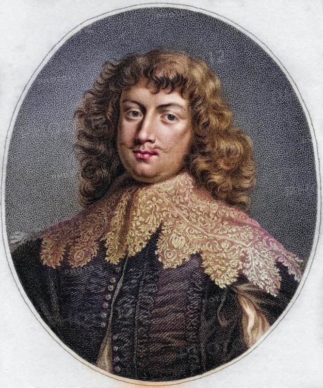 George Digby 2nd Earl of Bristol 1612 1677 English royalist advisor to kings Charles I and Charles II, George Digby 2nd Earl of Bristol 1612 1677 English royalist advisor to kings Charles I and Charles II Engraved by Bocquet from the book A catalogue of Royal and Noble Authors Volume III published 1806, Historic, digitally restored reproduction from a 19th century original, Record date not stated