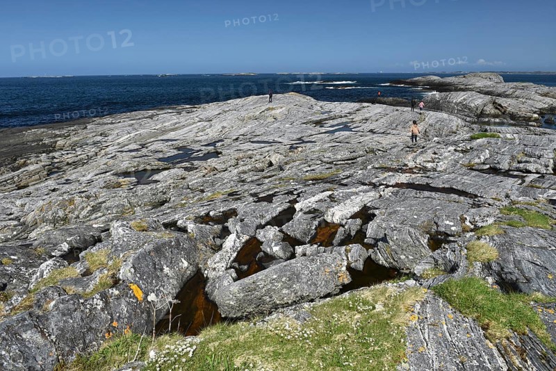 Archipelago landscape in Norway on the Atlantic