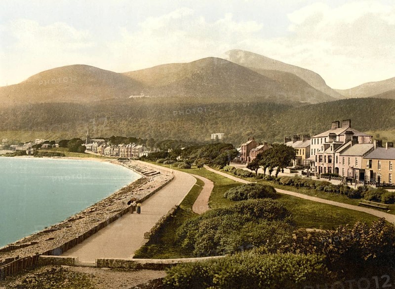 Newcastle, County Down, Ireland, Historic, digitally restored reproduction from a 19th century original, Record date not stated, Europe