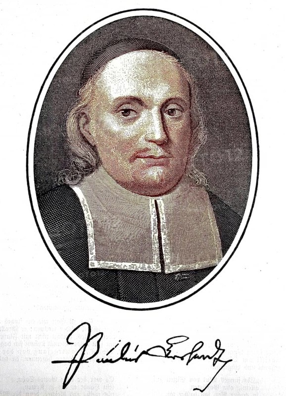 Paul Gerhardt, 22 March 1607, 6 June 1676, was a Protestant-Lutheran theologian and is considered one of the most important German-language hymn writers, digital reproduction of an original from the 19th century