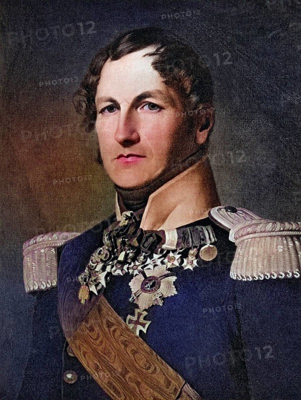 Leopold Georges Chretien Frederick 1790-1865 King of the Belgians (1831-1865) Uncle of Queen Victoria, Historical, digitally restored reproduction from a 19th century original, Record date not stated