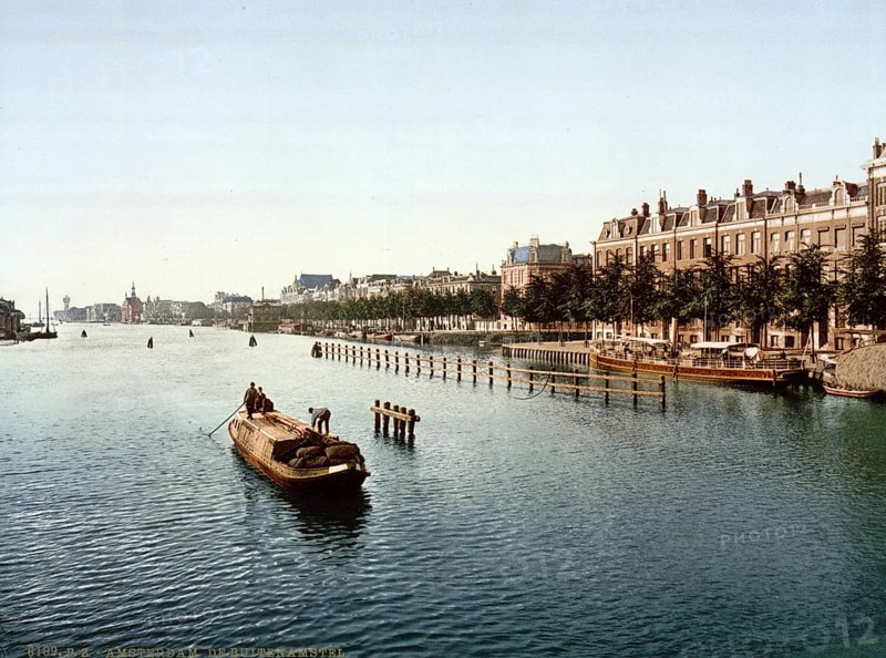 The Buiten Amstel, Amsterdam, Holland, ca 1895, Historic, digitally restored reproduction from a 19th century original, Record date not stated