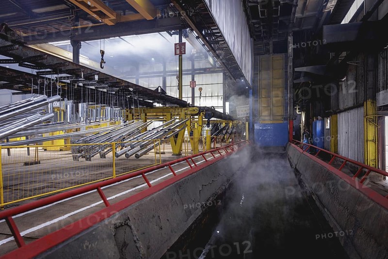 The factory hall of a surface finishing factory of the Coatinc Company in Siegen, 22/08/2024