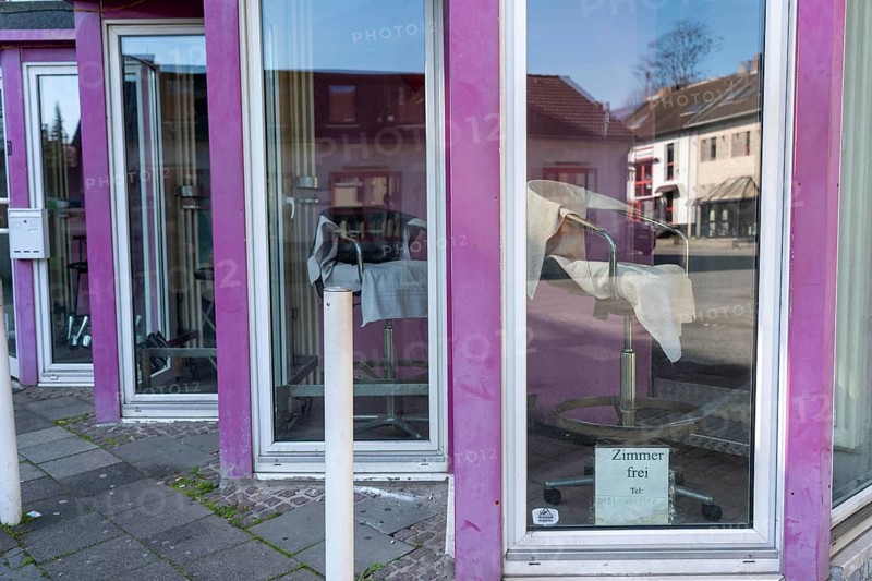 Closed brothels, Puff-Strasse in Essen, Stahlstrasse, Effects of the coronavirus pandemic in Germany, Essen