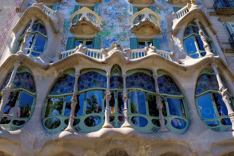 Casa Batlló by Antoni Gaudi, Modernisme, Barcelona, Catalonia, Spain, Europe