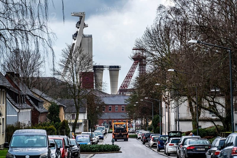 Shaft of the former Schlägel & Eisen coal mine, Shaft 3/4/7, Herten, North Rhine-Westphalia, Germany, Shaft of the former Schlägel & Eisen coal mine, Shaft 3/4/7, Paschenbergstraße, Herten, North Rhine-Westphalia, Germany, Europe