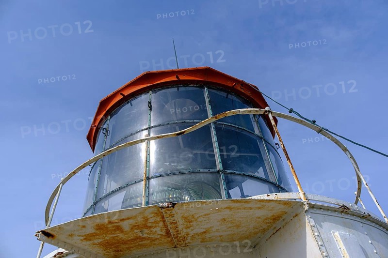 The lantern of Long Jan, the highest lighthouse in Scandinavia, on the southern tip (Södra Udde) of the island of Öland, Kalmar län, Sweden, Europe