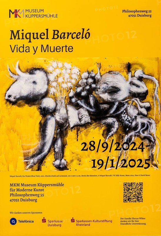 Exhibition Miquel Barcelo, Vida y Muerte, Museum Kueppersmuehle, Duisburg, Germany- Editorial use only