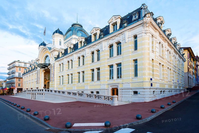 Palais Lumiere, palace, art, building, historical, history, building, artistic, Evian, France, Europe