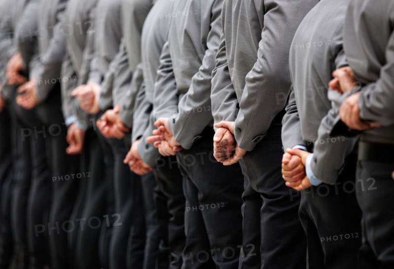 Army soldiers of an honour formation of the final roll call of the Bundeswehr missions MINUSMA and EUTM Mali at the Federal Ministry of Defence in Berlin, 22.02.2024