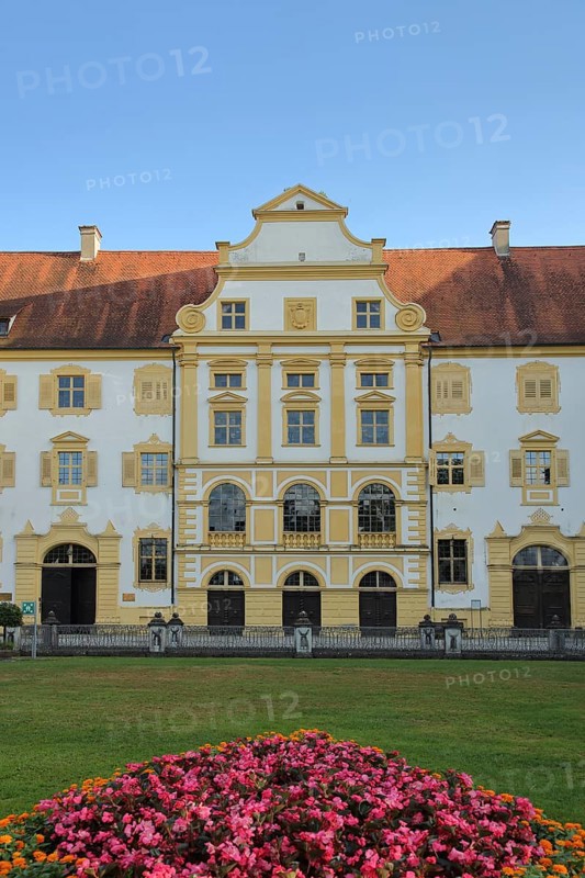 Baroque castle with baroque garden, monastery, castle, Salem, Lake Constance region, Baden-Württemberg, Germany, Europe