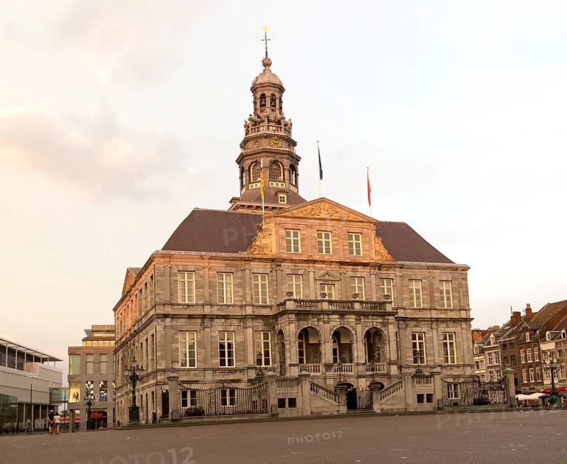Stadhuis city hall building, market square, Maastricht, Limburg province, Netherlands, 1662, architect Pieter Post