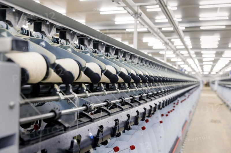 BENIN TEXTILE CORPORATION BENIN, Spun yarn is assembled on reels in a textile factory near Cotonou in Benin, Glo-Djigbe, 07/03/2024
