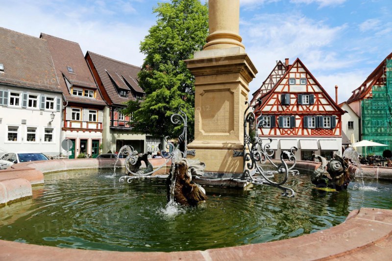 The historic old town centre of Ladenburg (Rhine-Neckar district)