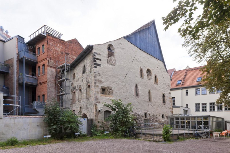 The Old Synagogue in Erfurt is a former synagogue and, at over 900 years old, the oldest surviving synagogue in Europe. It is located in Erfurt's Old Town in the inner courtyard of the Fischmarkt - Michaelisstraße - Waagegasse block of houses. The synagogue includes the 750-year-old mikvah, which was discovered in 2007 during construction work behind the Krämerbrücke bridge