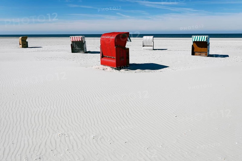 Beach coasts on the island of Amrum, Norddorf, 15.06.2020