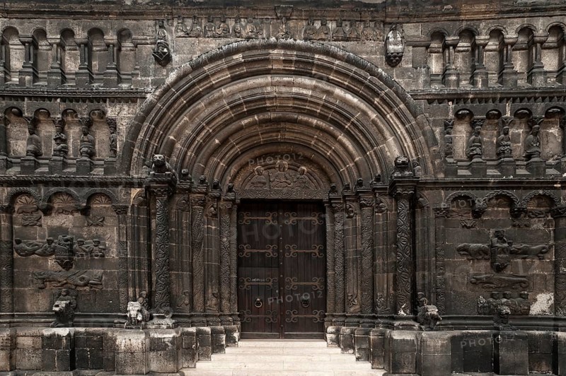 Scottish portal of St Jakob, Romanesque monument from the 12th century, Regensburg, Upper Palatinate, Bavaria, Germany, Europe